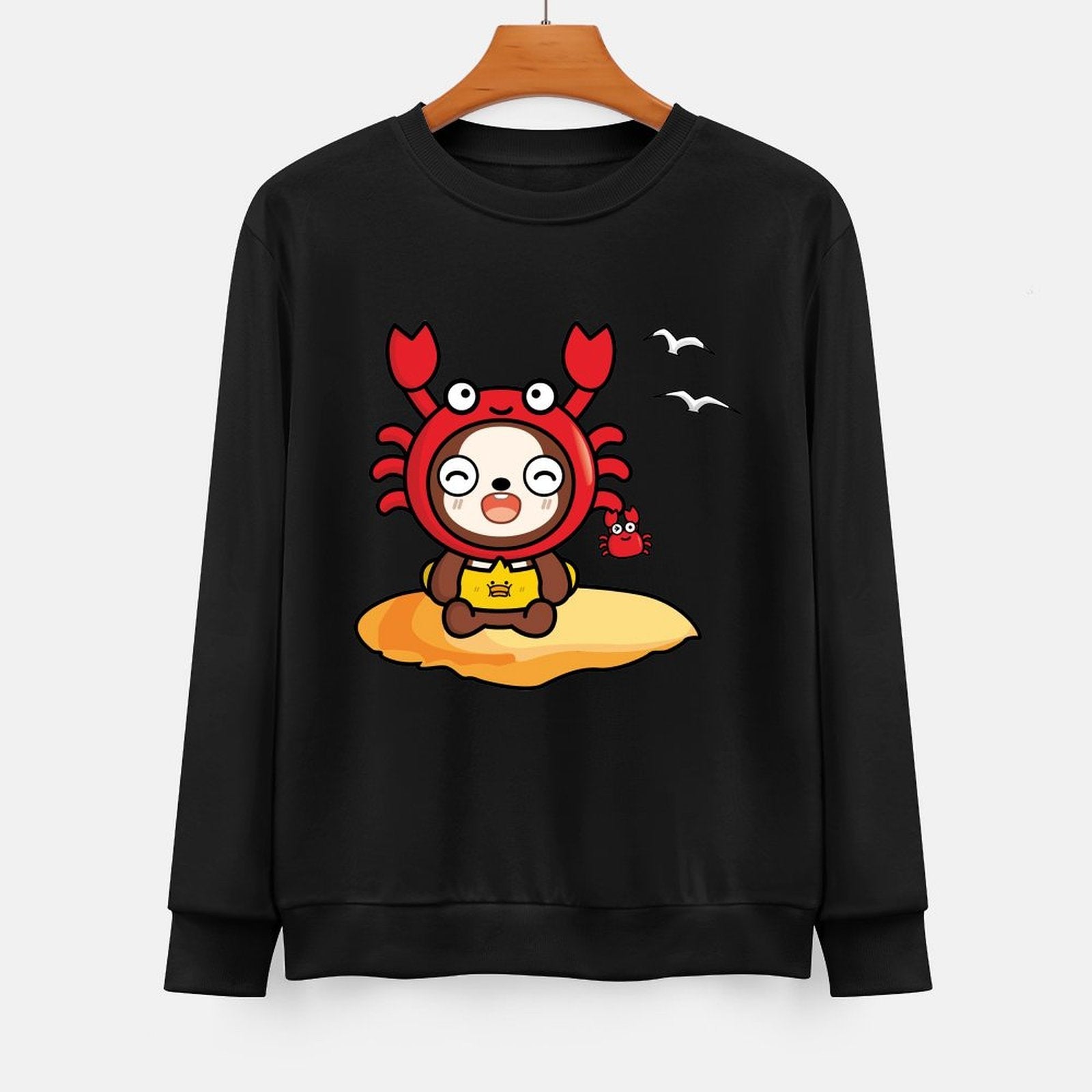 Front Patterned Long Sleeve TopShrink-Resistant Signature